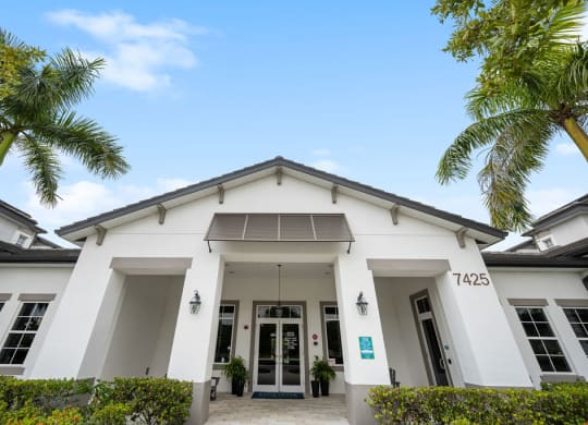The exterior of the clubhouse and resident center at Inspira, Florida, 34113