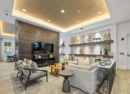 The resident lounge at Inspira, Naples, FL