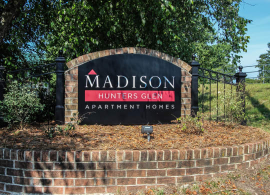Property signage at Madison Hunters Glen, North Carolina