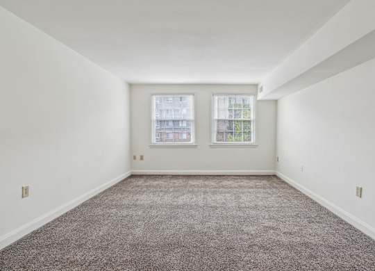 Apartment unit at Park View at Towson with large window and carpet