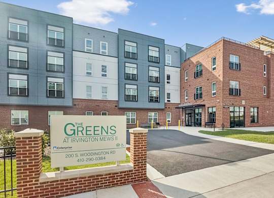 The Greens at Irvington Mews is a modern apartment complex.