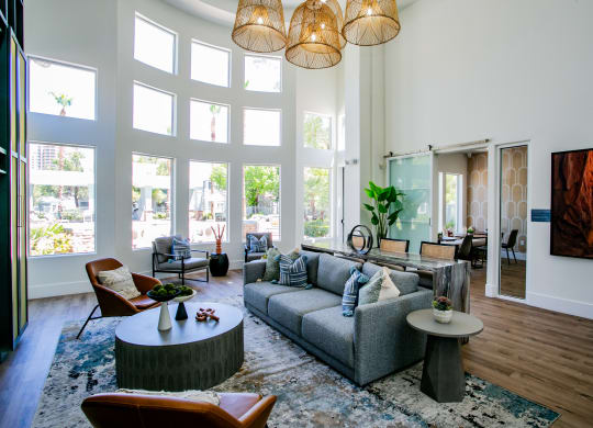 Octave Apartments clubhouse living room at Octave Apartments, Las Vegas