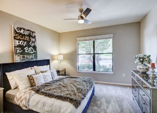 Comfortable Bedroom With Window at The Preserve at Westchase, Tampa, 33626