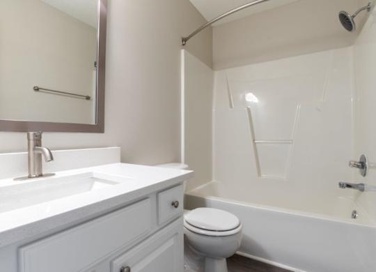 Indigo Apartments Model Bathroom with Bathtub