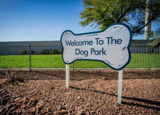 Octave Apartments in Las Vegas, Nevada Dog Park Sign at Octave Apartments, Nevada, 89123