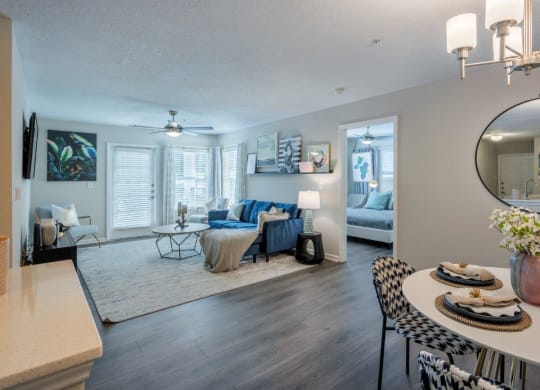 Southpoint Crossing Apartments in Durham, North Carolina Dining Room and Living Room