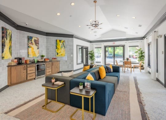 Southpoint Crossing Apartments in Durham, North Carolina Clubhouse Lounge