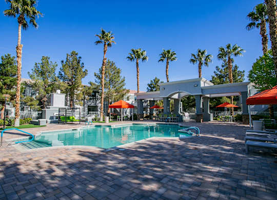 Pool Area at Octave Apartments, Las Vegas, NV, 89123