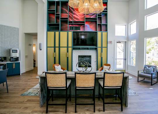 Fireplace Lounge at Octave Apartments, Nevada, 89123