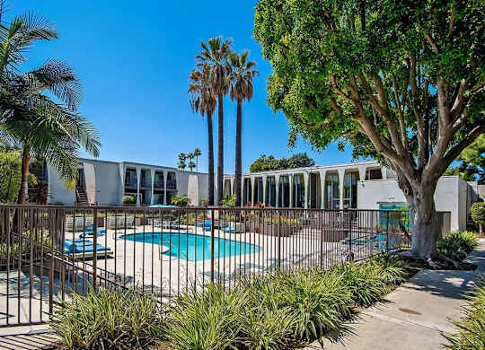 Swimming Pool Area at Parc @ 5 Apartments, Downey, 90240