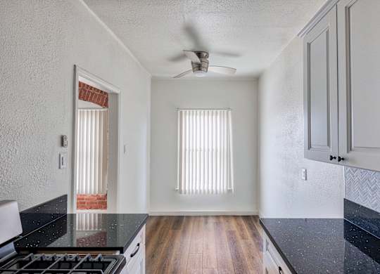 Kitchen and view of unit