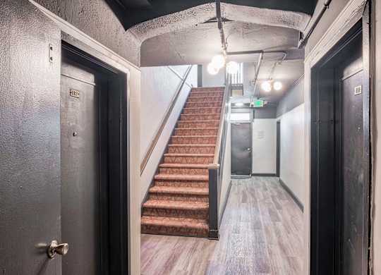 Corridor with view of staircase
