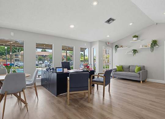 Leasing Office With Multiple Windows & Natural Light