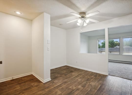 Entryway with Ceiling Fan