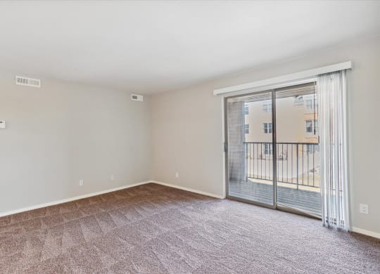 Living room with Balcony Access