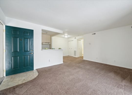 Spacious Living Area with Carpet