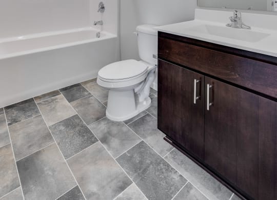 Bathroom Featuring Premium Fixtures & Finishes