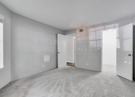 Carpeted Bedroom With Walk-In Closet