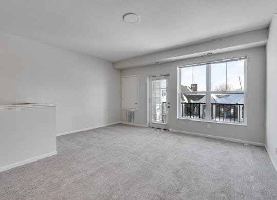 Living Room With Outdoor Balcony