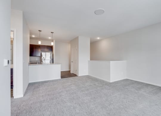 Open Concept Living Area & Kitchen