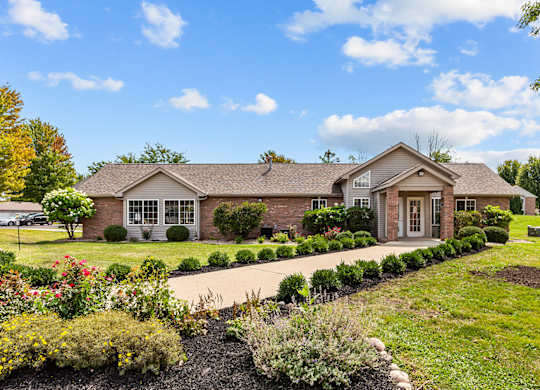 Clubhouse Exterior With Landscaping