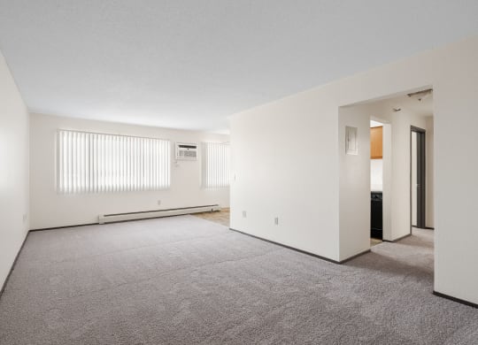 Living Room with Plush Carpeting