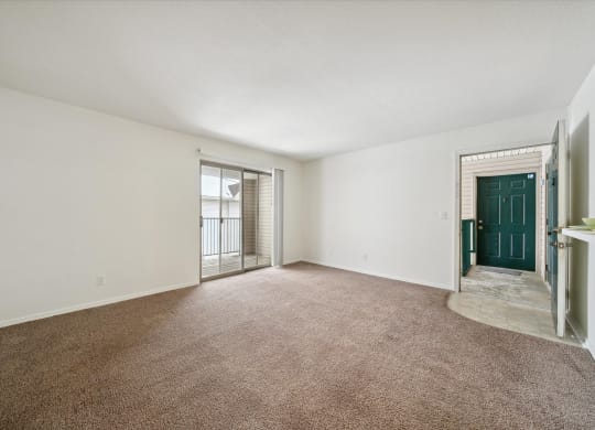 Spacious Living Area with Carpet