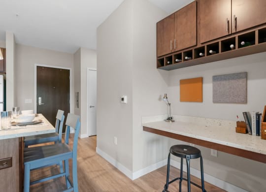 Built-In Desk Space