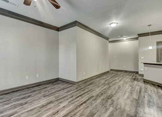 Living Area With Wood-Style Floors
