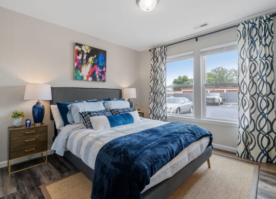 Bedroom with Large Window