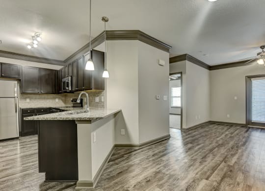 Open-Concept Living With Wood-Style Floors