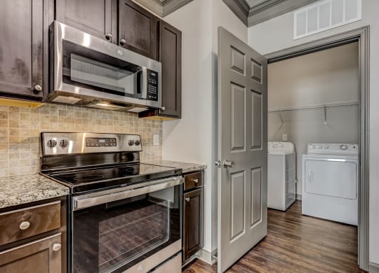 Kitchne Featuring Stainless Steel Appliances