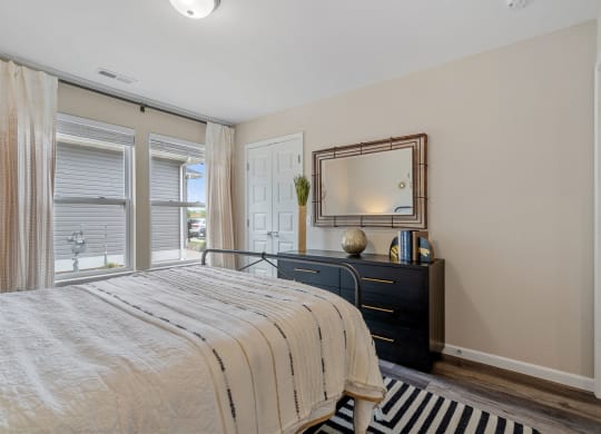 Bedroom with Large Windows