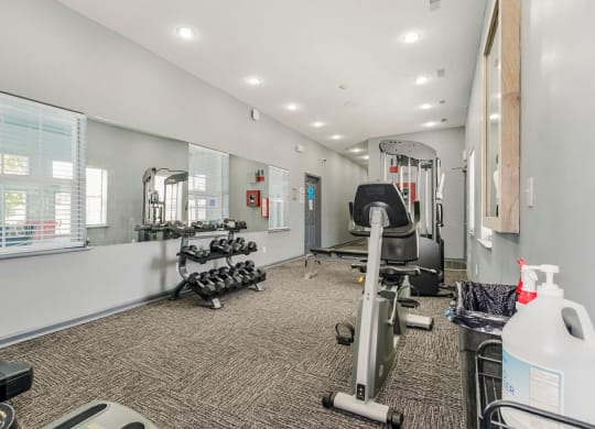 Fitness Center With Free Weights& Cardio Equipment