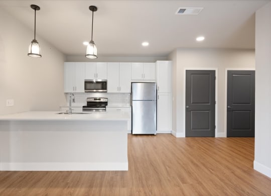 Fully Equipped Kitchen with Stainless Steel Appliances