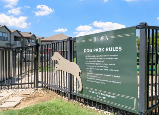 Dog Park Signage