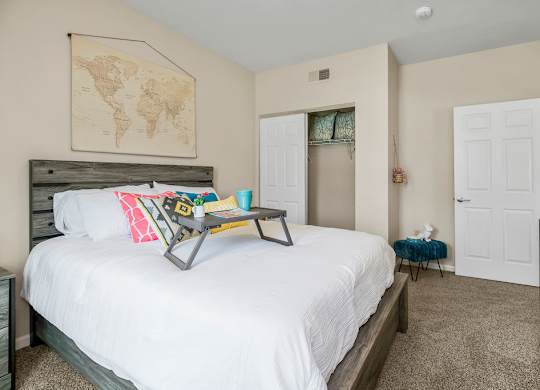 Bedroom with Plush Carpeting