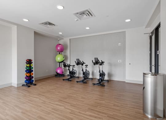 Fitness Studio with Spin Bikes