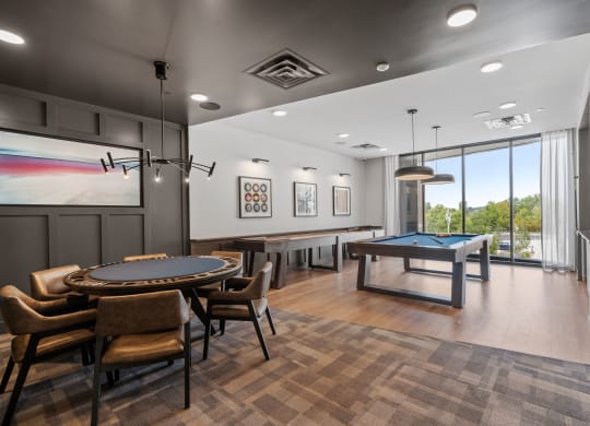 Game Room with Poker Table