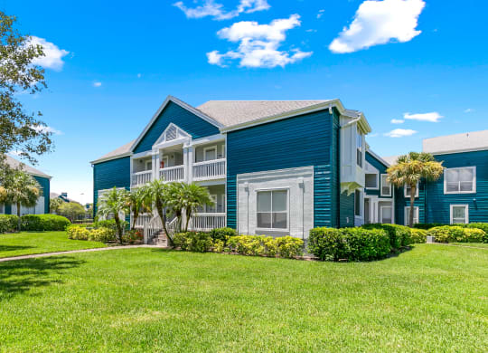 Lush Landscaping In Front Of Apartment Homes