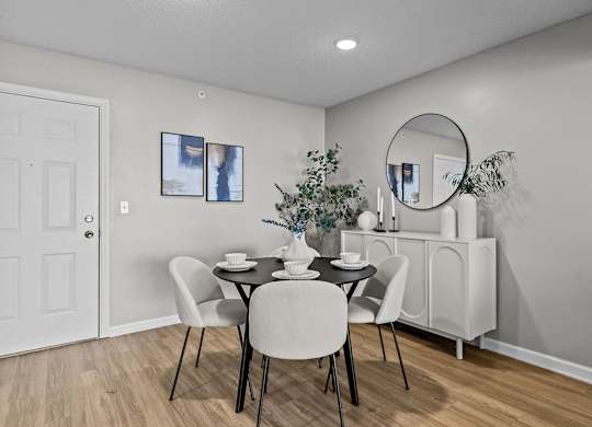 Separate Dining Area With Wood-Style Floors