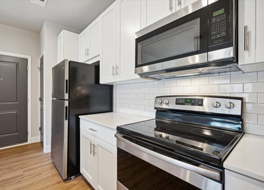 Kitchen with Subway Tile Backsplash
