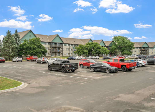 Parking Lot View of Community
