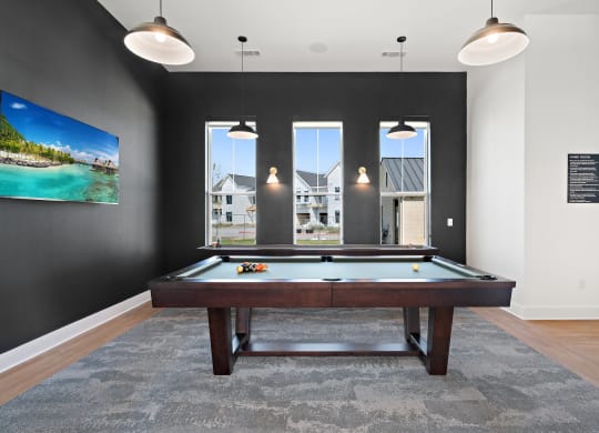 Game Room with Pool Table