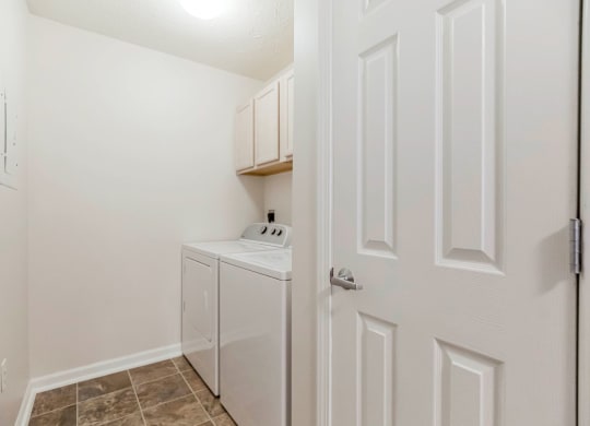 Laundry Room with Full-Size Washer/Dryer