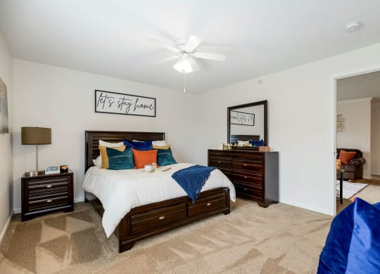 Bedroom with Plush Carpeting