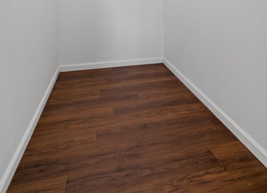 Walk-In Closet With Built-In Shelving