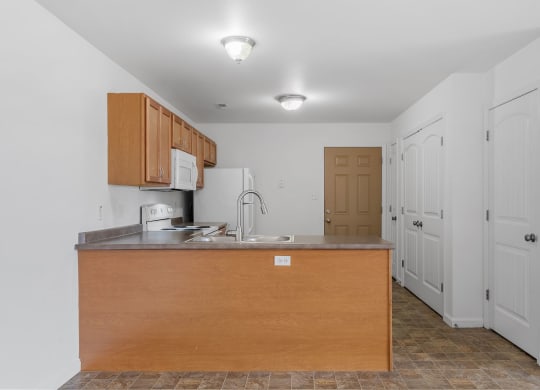 Kitchen with Overhead Lighting