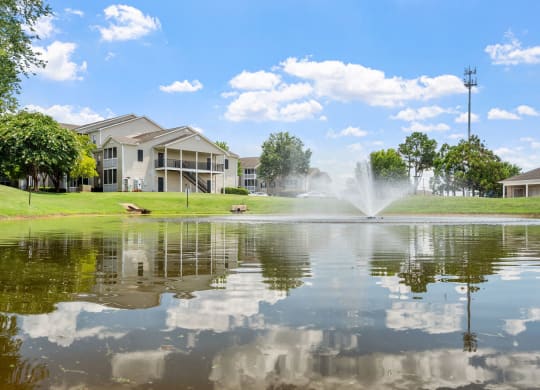 Community Pond with Fountain