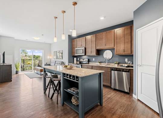 Fully Equipped Kitchen with Stainless Steel Appliances